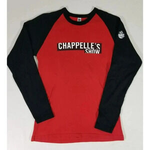 Chappelle's Show Comedy Central Official Brand Long Sleeve Raglan Shirt Womens L